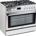Gas-electric Cooker Ravanson KWGE-K90 Cheff Modern (silver)