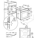 Electrolux integreeritav ahi EOF5C50BZ 65L, must