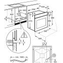 Electrolux integreeritav ahi EOF5C50BZ 65L, must