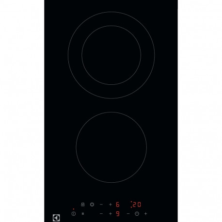Electrolux LHR3233CK hob Black Built-in Ceramic 2 zone(s)