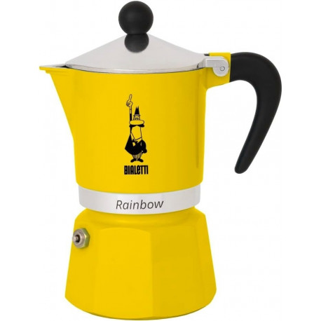 Kohvimasin BIALETTI RAINBOW 6TZ 300 ml kollane
