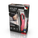 Adler hair trimmers/clipper AD 2825, Black/Red