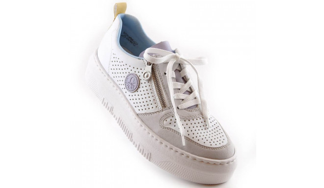 Comfortable Rieker W RKR589 white shoes (40)