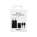 Samsung Travel Charger 15W EP-T1510X with Type-C to Type-C cable (1m) Black EU (EP-T1510XBEGEU)