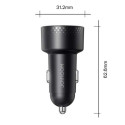 Joyroom Car Charger with Digital Display, U+C, QC 3.0, PD, 70W, Black (JR-CCD02)