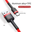 Baseus Type-C Cafule Cable 3A 0.5m Red + Red (CATKLF-A09)