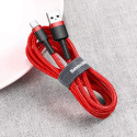 Baseus Type-C Cafule Cable 2A 2m Red + Red (CATKLF-C09)