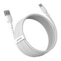 Baseus Type-C Simple Wisdom cable (2pcs/set) 5A 1.5m White (TZCATZJ-02)