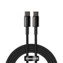 Baseus Type-C - Type-C cable Tungsten Gold Fast charging and data 100W (20V/5A) 2m Black (CATWJ-A01)