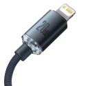 Baseus Type-C - Lightning cable, Crystal Shine Series Fast Charging Data Cable 20W 1.2m Black (CAJY0