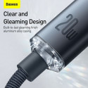 Baseus Type-C - Lightning cable, Crystal Shine Series Fast Charging Data Cable 20W 1.2m Black (CAJY0