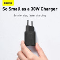 Baseus Travel Charger Super Si 1C Quick Charger PD 30W EU Black (CCSUP-J01)