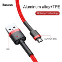 Baseus Micro USB Cafule Cable 1.5A 2m Red + Red (CAMKLF-C09)