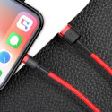 Baseus Lightning Cafule Cable 2.4A 0.5m Red + Red (CALKLF-A09)
