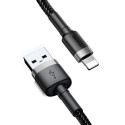 Baseus Lightning Cafule Cable, 2A, 3m Gray/Black (CALKLF-RG1)