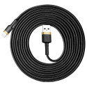 Baseus Lightning Cafule Cable 2A, 3m Gold/Black (CALKLF-RV1)