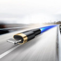 Baseus Lightning Cafule Cable 2A, 3m Gold/Black (CALKLF-RV1)