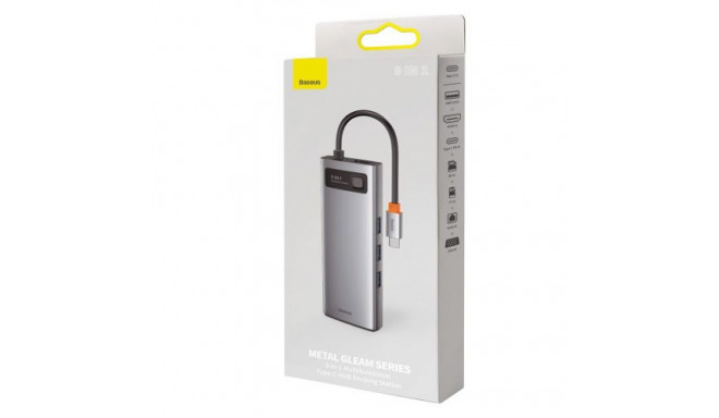 Baseus HUB Metal Gleam Series 9-in-1 Multifunctional (Type-C to 3x USB3.2/PD 100W/VGA Full HD 60Hz/H