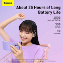 Baseus Earphone Bluetooth Bowie E2 BT 5.2, TWS AV Synchronization, Low Latency, IP55, Black (NGTW090