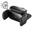 Baseus Car Mount Steel Cannon Pro Solar Electric phone holder fits from 5.4 to 6.7 inch, Black (SUGP