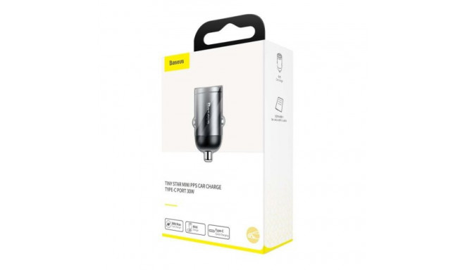 Baseus Car Charger Tiny Star Mini PPS Type-C Port 30W Gray (VCHX-B0G)