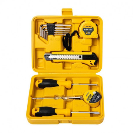 DELI TOOLS household tool Set 11pcs|set Yellow