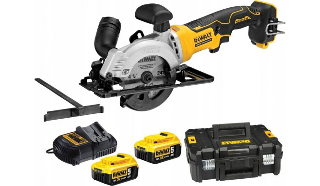 DEWALT.CIRCULAR SAW. 18V DCS571P2 115mm 2x5.0Ah TSTAK