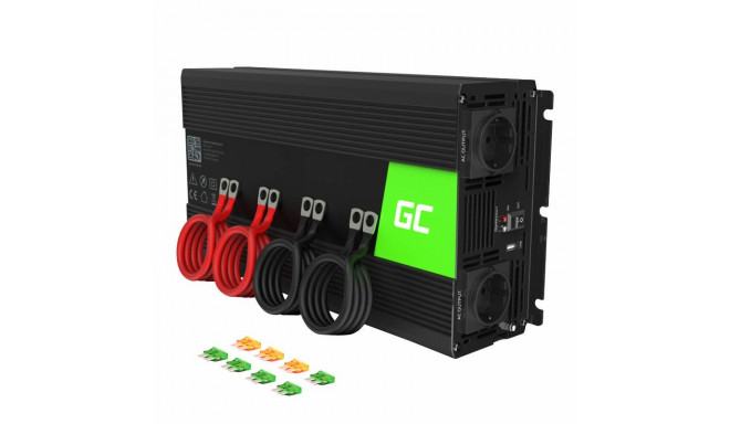 Car inverter voltage converter Green Cell INV10 12V to 230V 2000W/4000W, modified sine wave