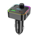 HOCO car charger Bravery PD30W QC3.0 + transmitter FM Bluetooth E81 black