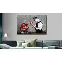 Seinapilt - Mario and Cop by Banksy - 60x40
