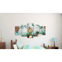 Seinapilt - Emerald composition - 100x50