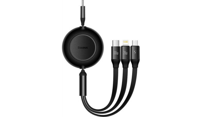 Kabel USB Baseus USB-C - USB-C + microUSB + Lightning 1,1 m must (CAMJ010201)