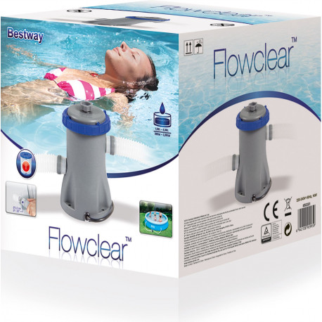 Pool water filter 1249L/330gal
