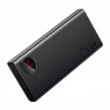 Akupank 2x USB + USB-C pesaga, 20.000 mAh, 22.5W, metallist korpus, must, Baseus
