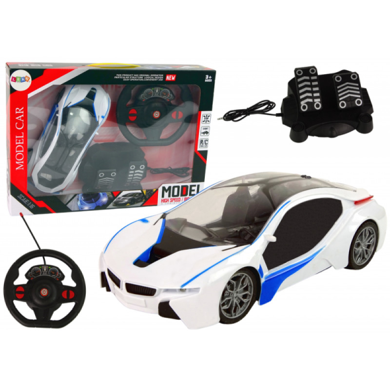 Super Fast Remote Controlled Car + R/C remote control Gas and Brake Pedals Rotaļu mašīnas