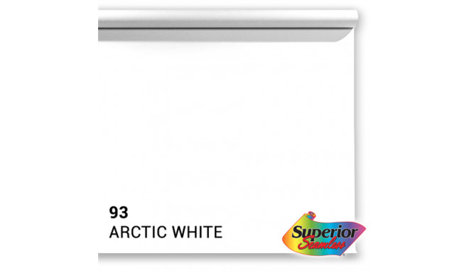 Superior background paper 1.35x11m, 93 arctic white