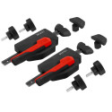 Horizontal pull‑down clamp