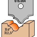 PROFILED KNIFE FOR MDF   RH   (ROUTER BIT 616.200)