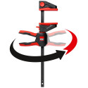 One-handed clamp with rotating handle EZ360-45