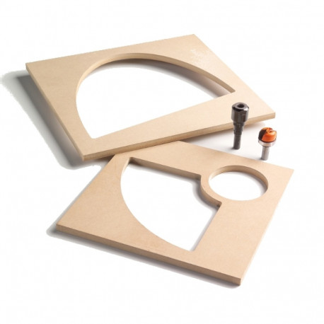 101-MDF šabloon FOR BOWL AND TRAY SYSTEM (15-1/2" X 15-1/2")