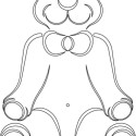 CARVER TEMPLATE TEDDY BEAR