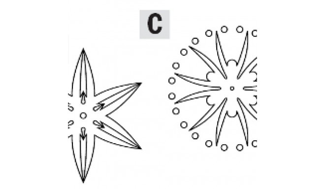 CARVER TEMPLATE ROSETTE 3-7