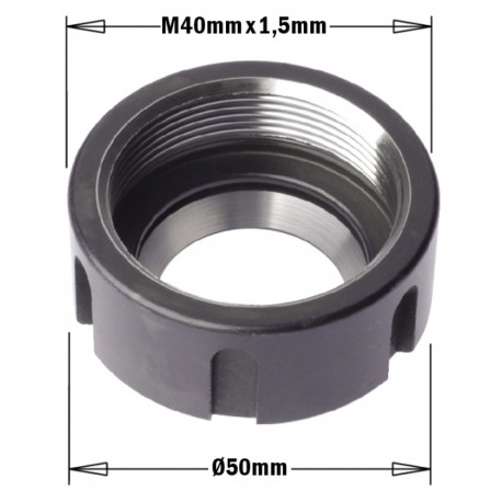 ER32 CLAMPING NUT W/BRNG M40X1,5 RH