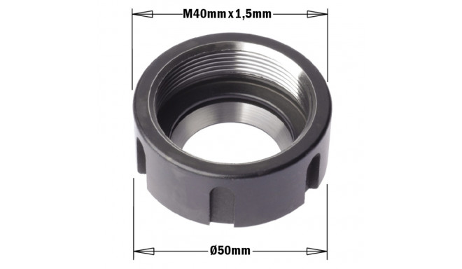 ER32 CLAMPING NUT W/BRNG M40X1,5 RH