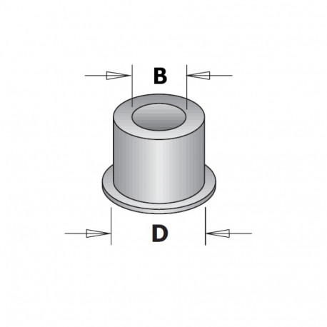 Ülemineku puks laagrile d=4.76 D=6.35 mm