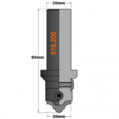Profiilterade keha MDF S=20 mm