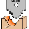 PROFILED KNIFE FOR MDF   RH   (ROUTER BIT 616.200)