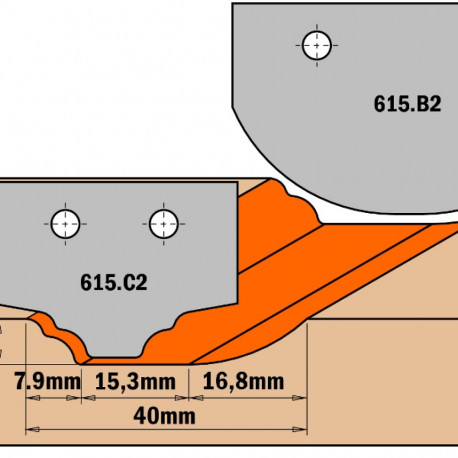 Profiiltera HM (profiil C1) 35x25x2 mm