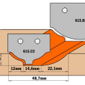 HW KNIFE PAIR (PROFILE A3) 30X25X2