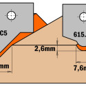 HW KNIFE PAIR (PROFILE A3) 30X25X2
